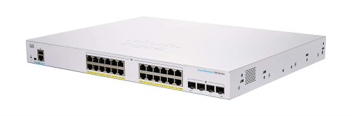 Cisco 350 CBS350-24FP-4X Ethernet Switch - 24 Ports - Manageable - 2 Layer Supported - Modular - 47.01 W Power Consumption - 370 W PoE Budget - Optical Fiber, Twisted Pair - PoE Ports - Lifetime   Mfr P/N CBS350-24FP-4X-NA