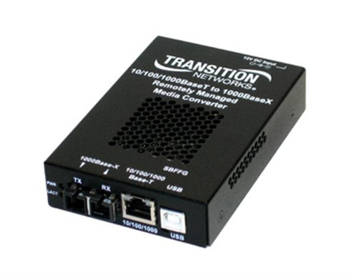 Transition 10/100/1000Base-T (RJ45) 100 m/328 ft. to 1000Base-X 1550 NM Single-Mode SC 120 Kilometers OAM/IP-Based Remotely for Managed NID Media Converter Mfr P/N SBFFG1035-105