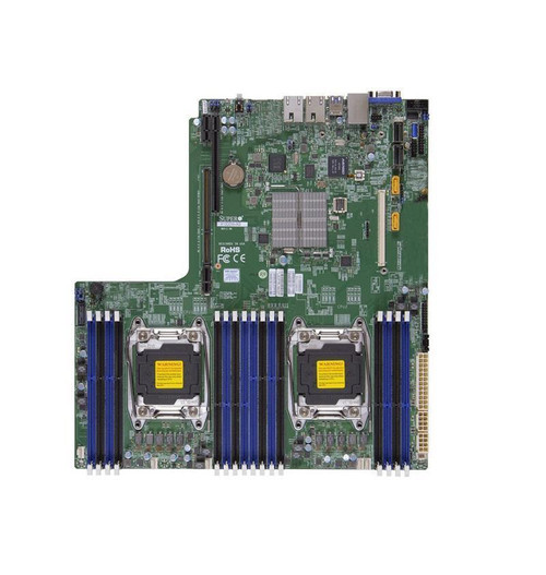 SuperMicro Dual Socket R3 LGA 2011 Xeon E5-2600 v4 / v3 Intel C612 Chipset DDR4 16 x DIMM 10 x SATA 6Gbps Proprietary WIO Server Motherboard  Mfr P/N X10DDWIB
