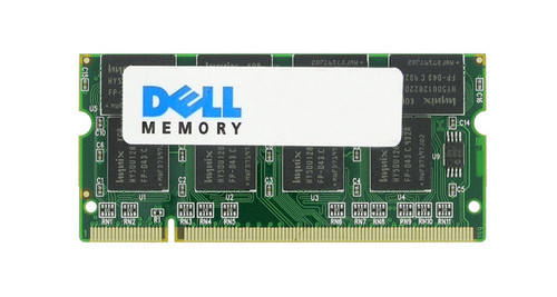 Dell 1GB PC2700 DDR-333MHz non-ECC Unbuffered CL2.5 200-Pin SoDimm 2.5V Memory Module For Dell Latitude D800 Mfr P/N A15637538