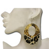 safari print earrings