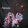 Patriotic red white and blue halos.  Great for fourth of July or other American event.