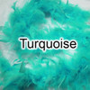 Turquoise feather boas