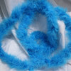 Light blue marabou feather boas