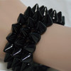 Black spiked bracelet