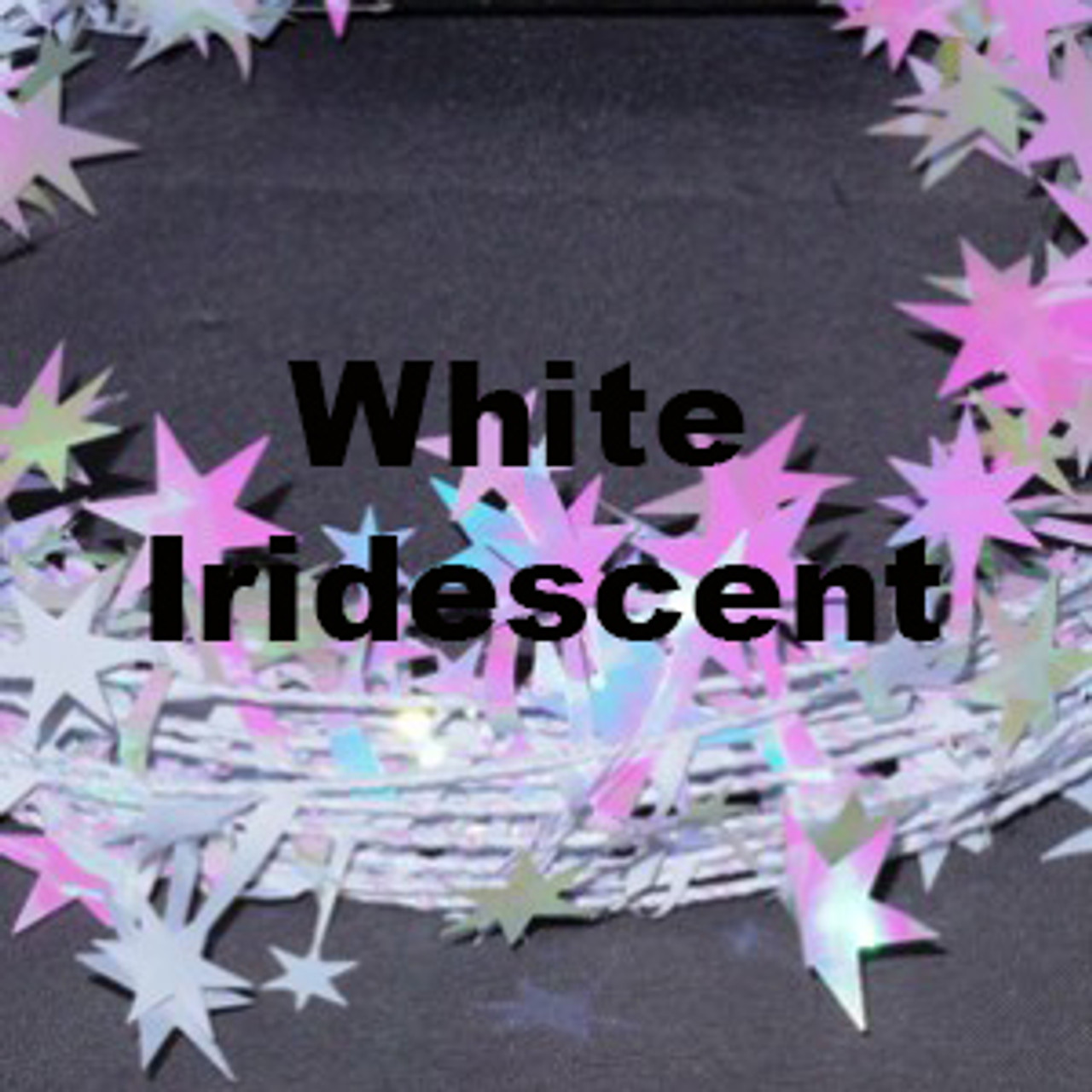 White Iridescent Garland