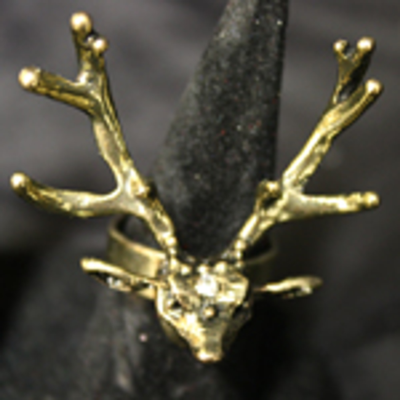 Gold deer ring