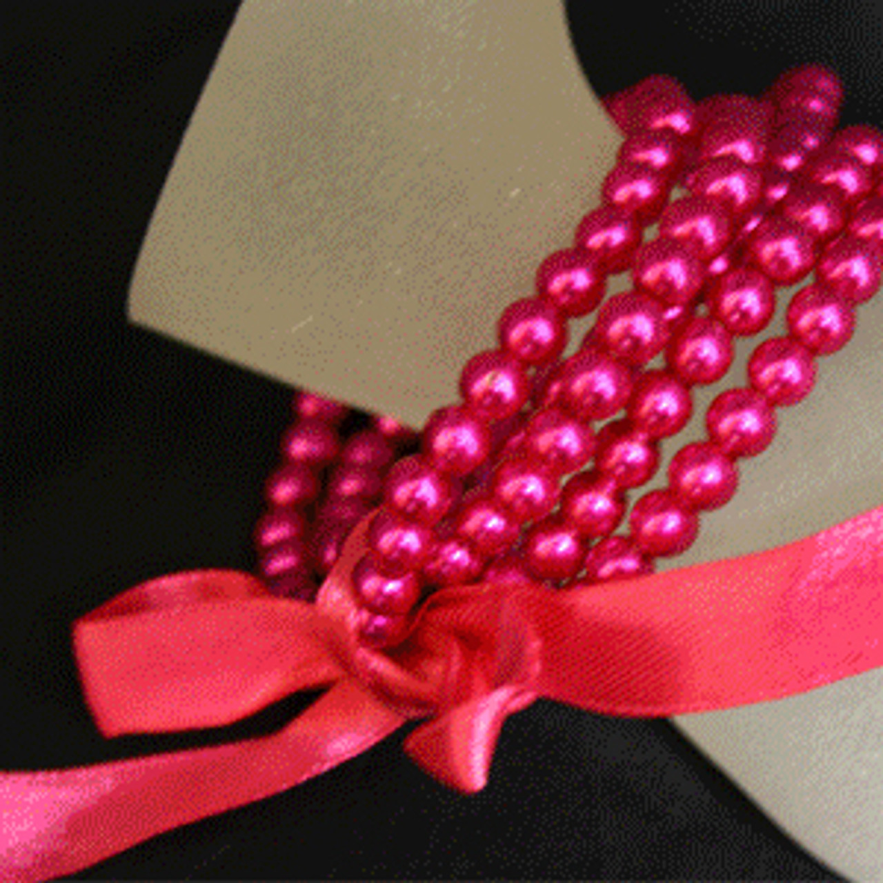 Hot pink kids pearl bracelet