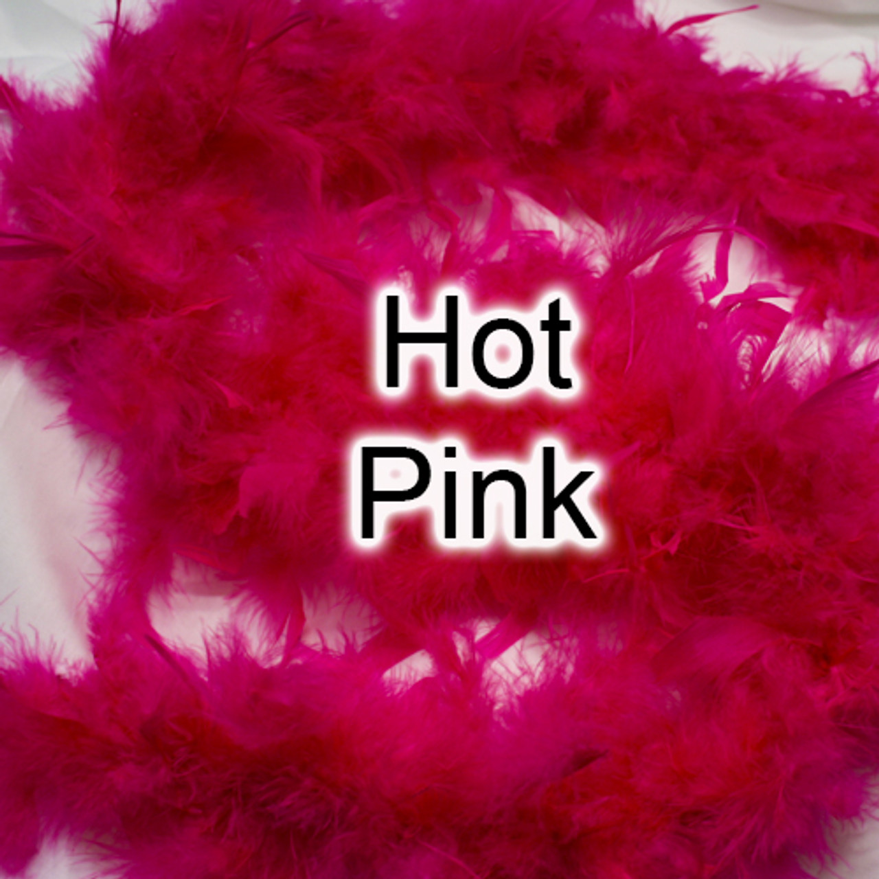 Hot pink feather boas