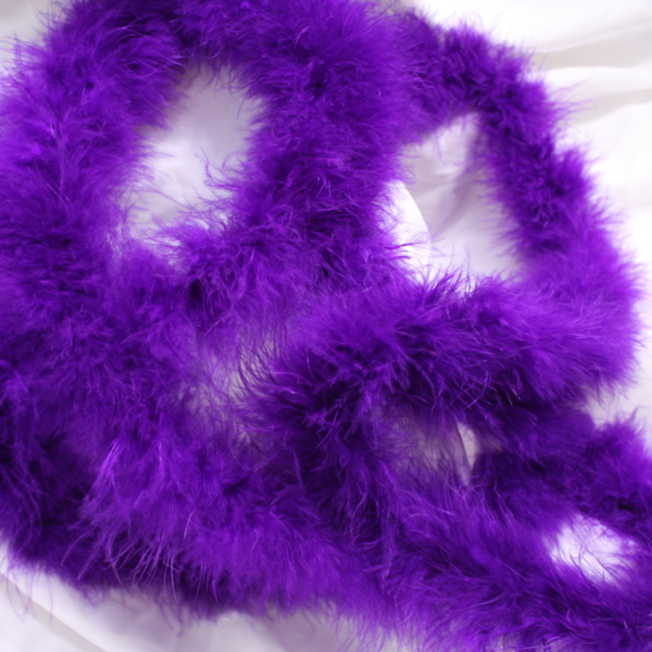 Purple marabou feather boas