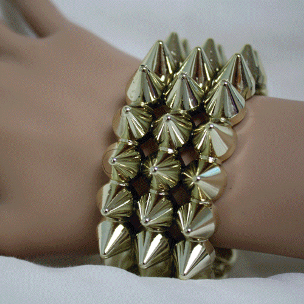 Metal Studded Spike Cuff - No System