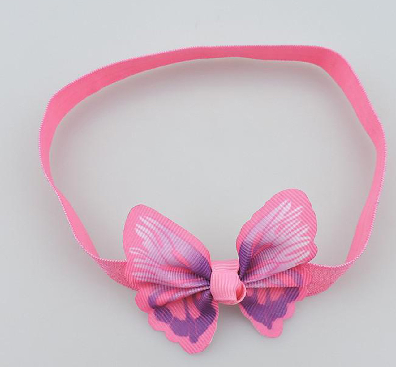 Pink butterfly headbands