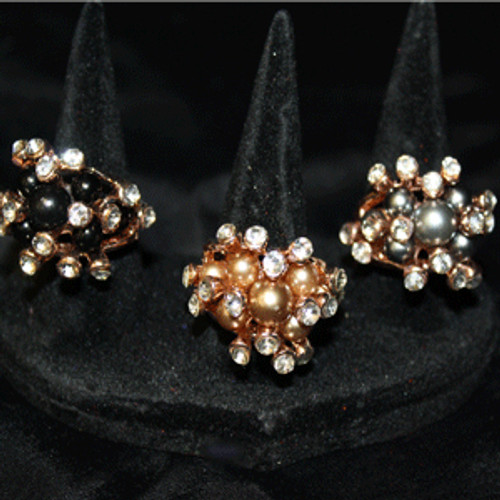 Pearl cocktail rings