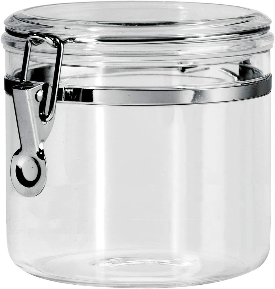 5 x Clear Kitchen Storage Canisters