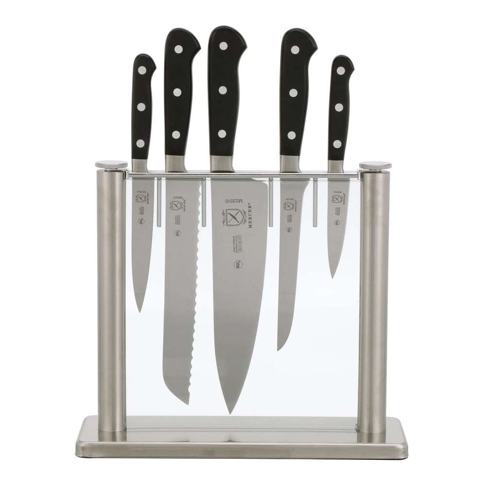 Mercer Culinary M23500 Renaissance Forged Chef's Knife Set, 6 pc, Riveted  Handle - Win Depot