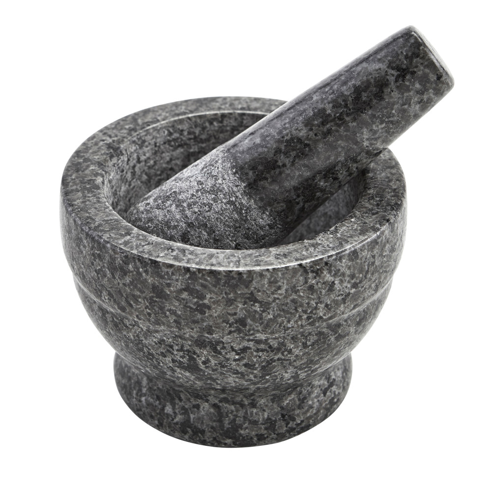 Imusa MEXI-2027 Mortar & Pestle, Polished Granite, 3.75 - Win Depot