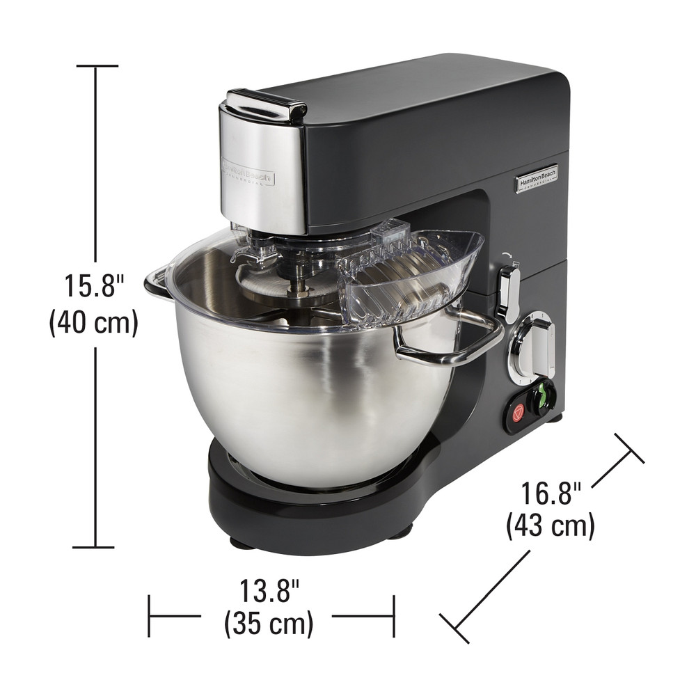 Hamilton Beach CPM800 Countertop Planetary Stand Mixer, 8 qt