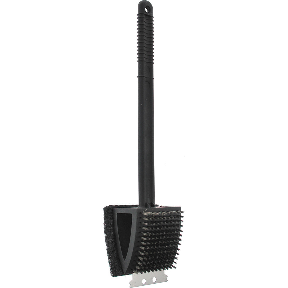 Mr. Bar-B-Q Plastic 18-in Grill Brush and Scouring Pad in the