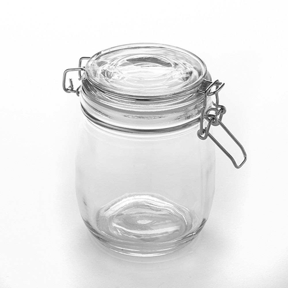 6 Oz Clear Glass Jar With Lid - 3 1/8L x 3 1/8W x 3 3/4H