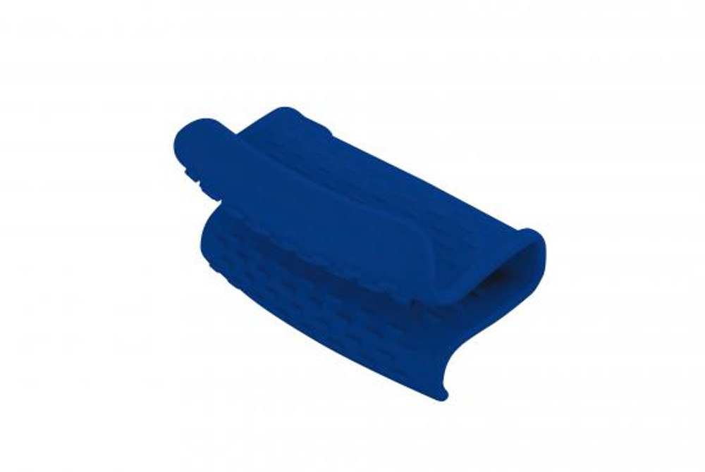 Araven 8 x 6 3/8 Blue Silicone Pot Holder 31211