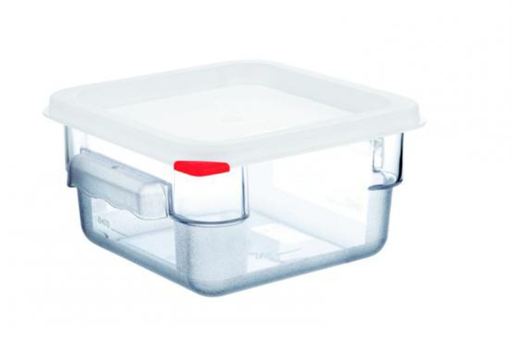 Araven 2.1 Qt. Clear Square Polycarbonate Food Storage Container