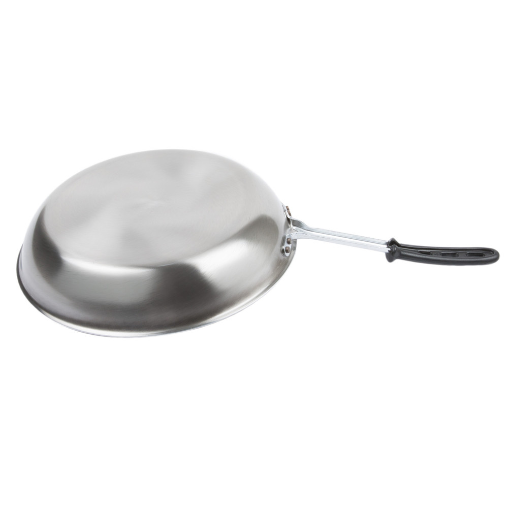 Vollrath Tribute Non-Stick Fry Pan with Silicone-Coated Handle, 14 Inch, 14  IN, Silver