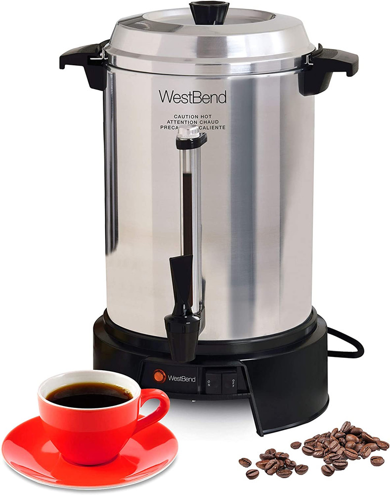 West Bend Iced Tea and Iced Coffee Maker in Black Stainless Steel