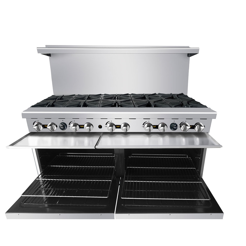 Atosa CookRite AGR-6B24G, 60-Inch 6 Burners Heavy Duty Gas Range