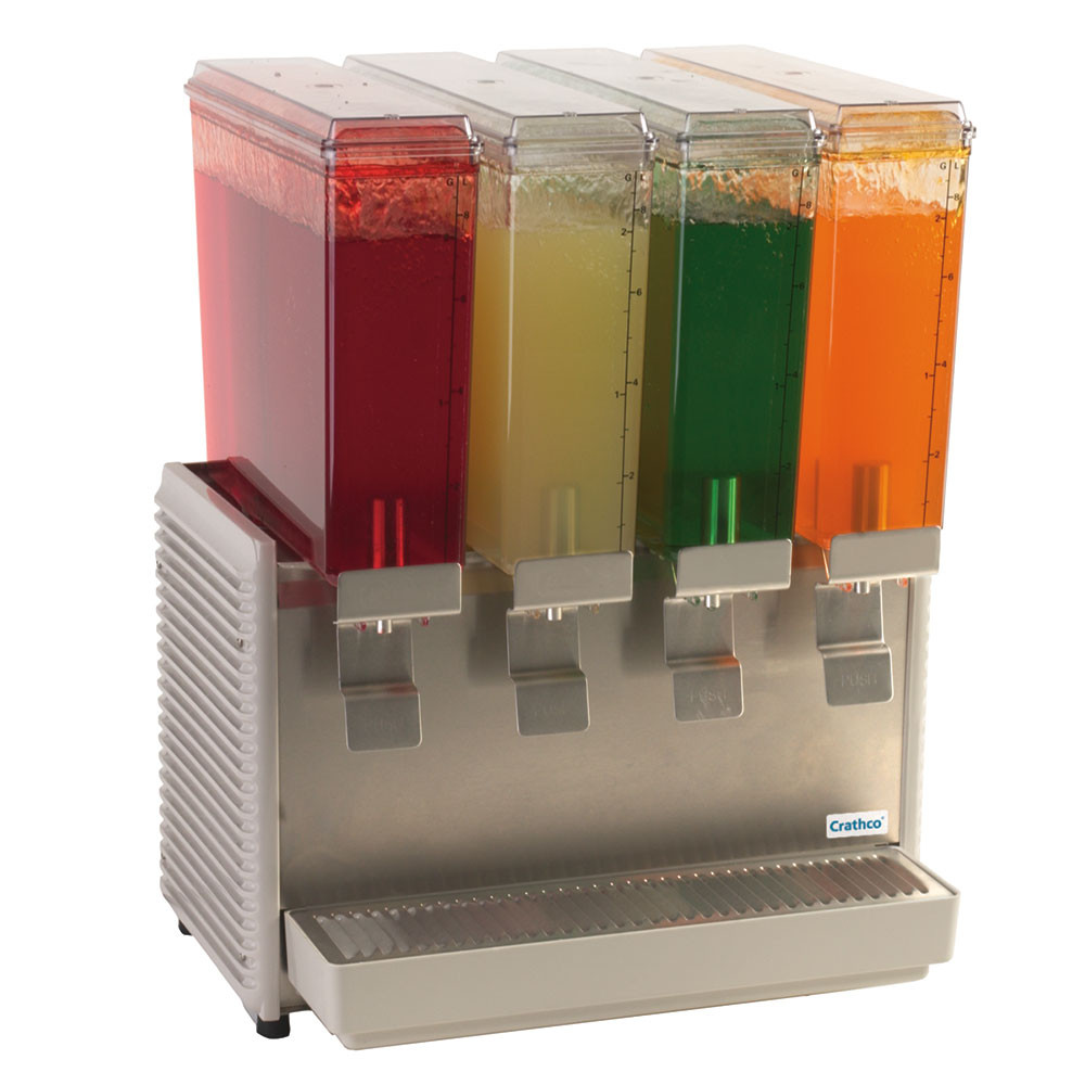 Crathco E49-4 Classic Bubblers Premix Cold Beverage Dispenser, (4) 2.4  Gallon Bowls - Win Depot