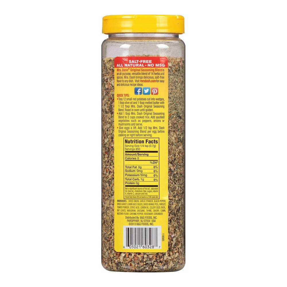 Dash Seasoning Blend, Original - 21 oz