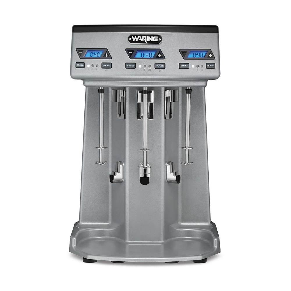 Waring WDM360TX Heavy-Duty Triple-Spindle Drink Mixer with Timer