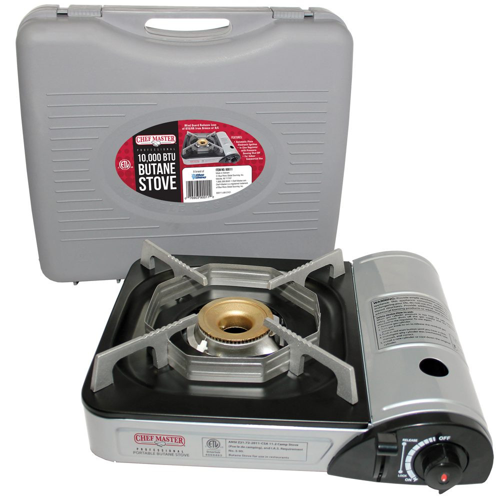 Chef-Master 90011 Portable Butane Stove - 10,000 BTU