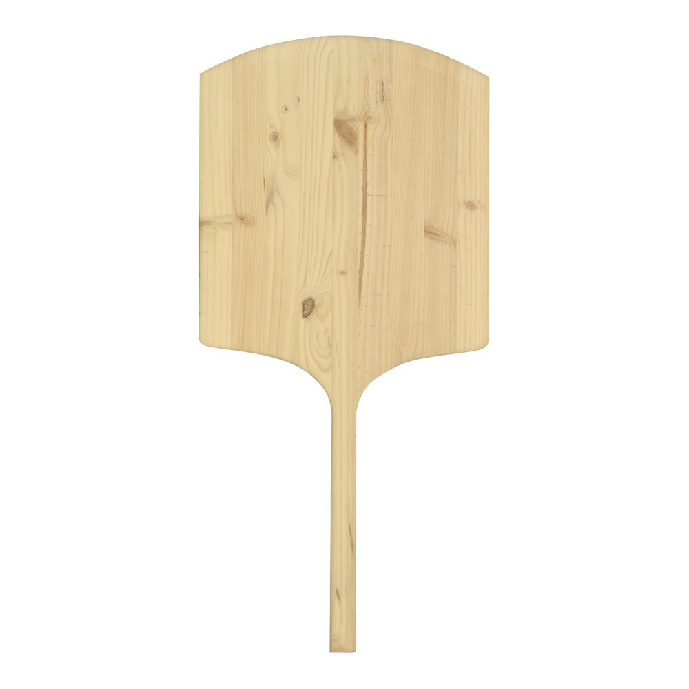 Omcan 80609 Wooden Pizza Peel, 20" x 22" Blade, 42" Overall Length