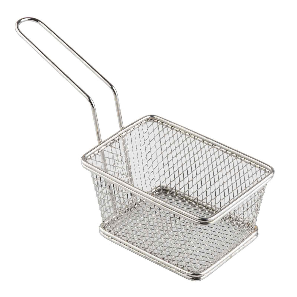 Mesh Basket: Rectangular, Stainless Steel