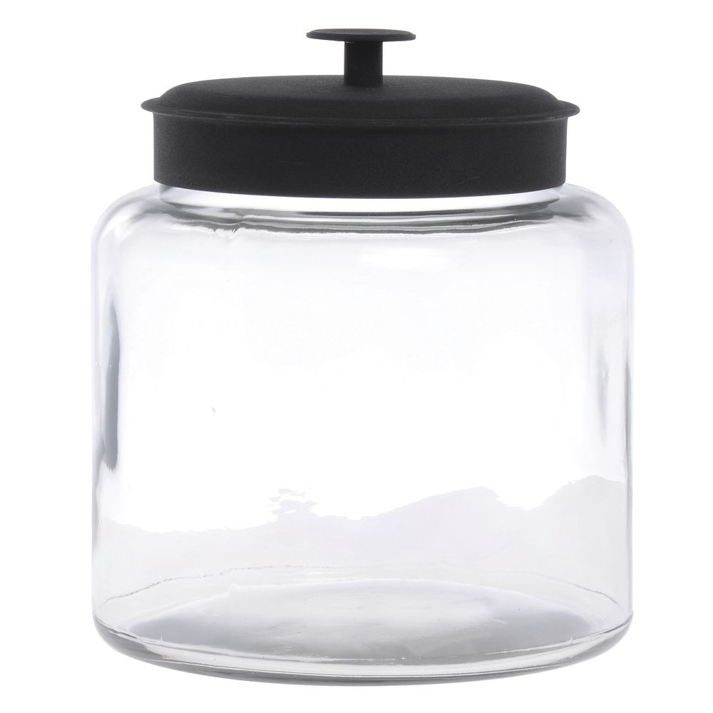 1 1/2 Gallon Anchor Montana Jar with Black Metal Cover