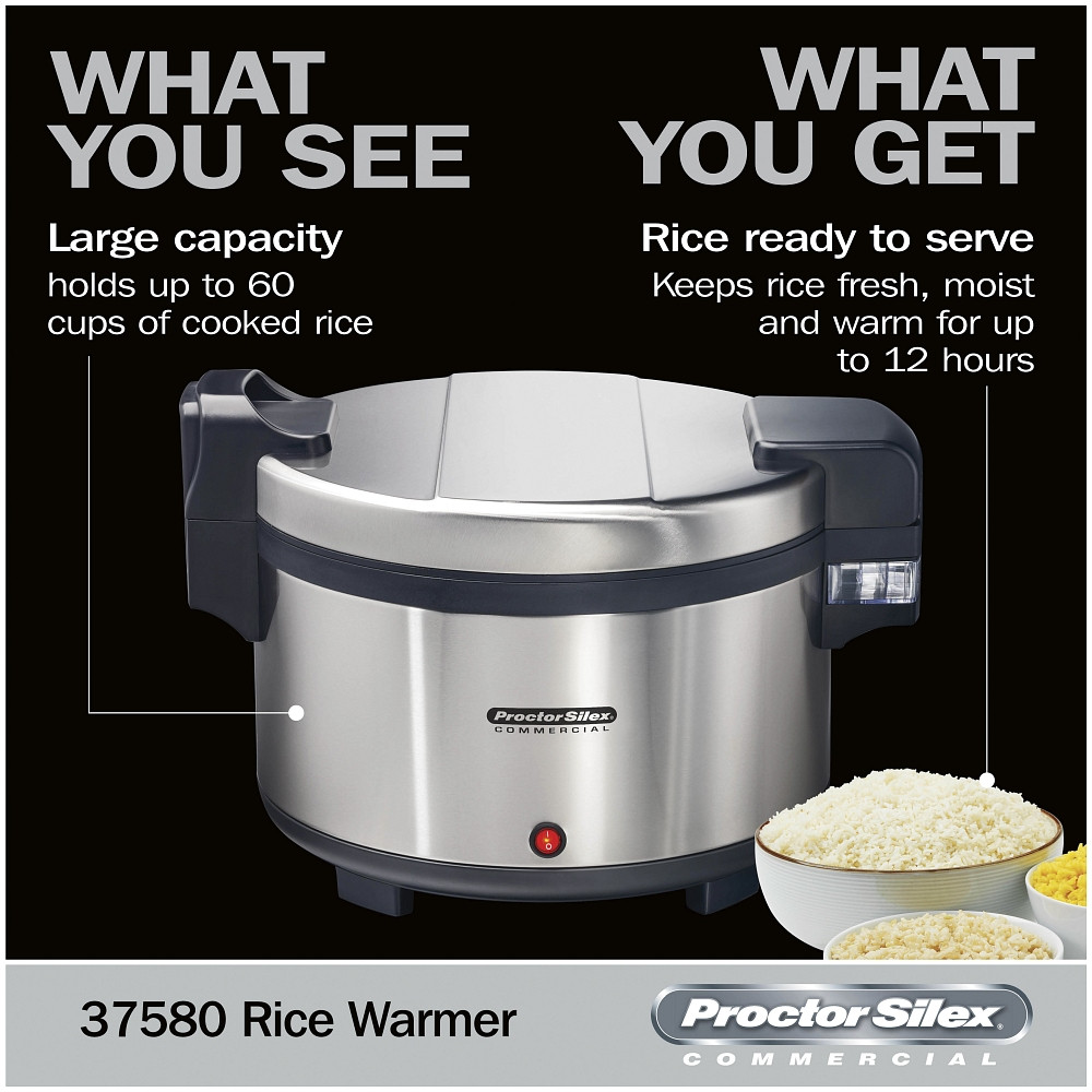 Hamilton Beach 37540 Proctor Silex Commercial 40 Cup Rice Cooker / Warmer