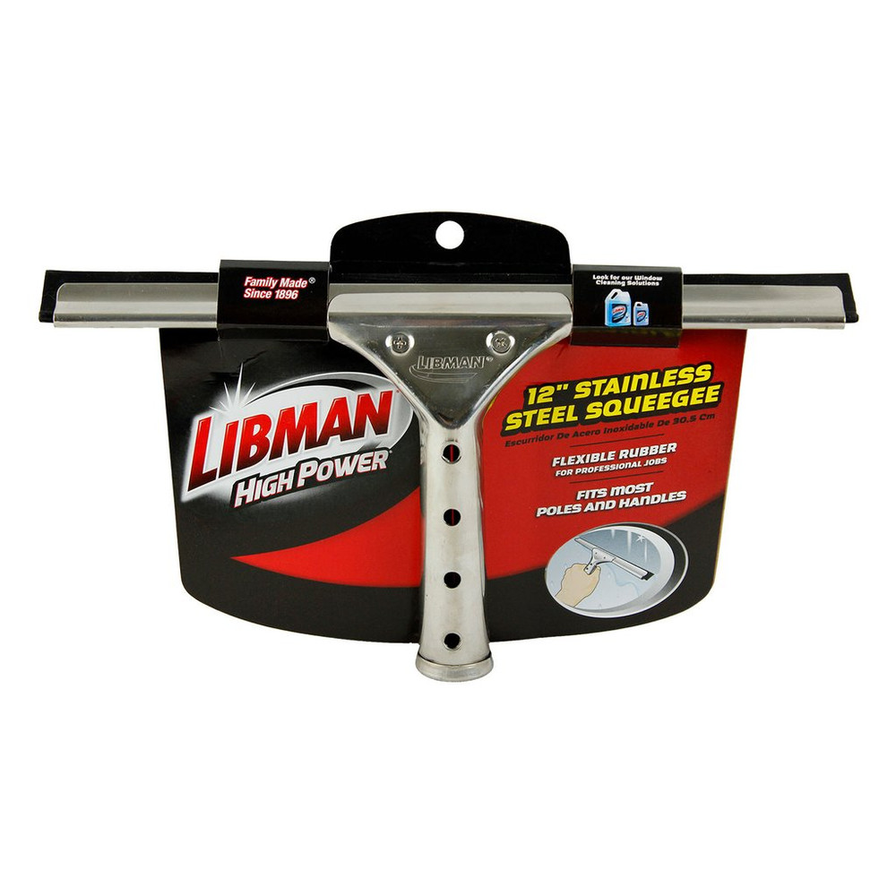 Libman 566 Grill Brush, Long Handle, w Scraper, Stainless Steel - Win Depot