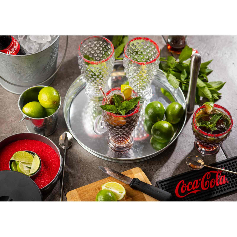 Tablecraft CCGP10 CocaCola Round Platter, Galvanized, 101/2" x 11/2