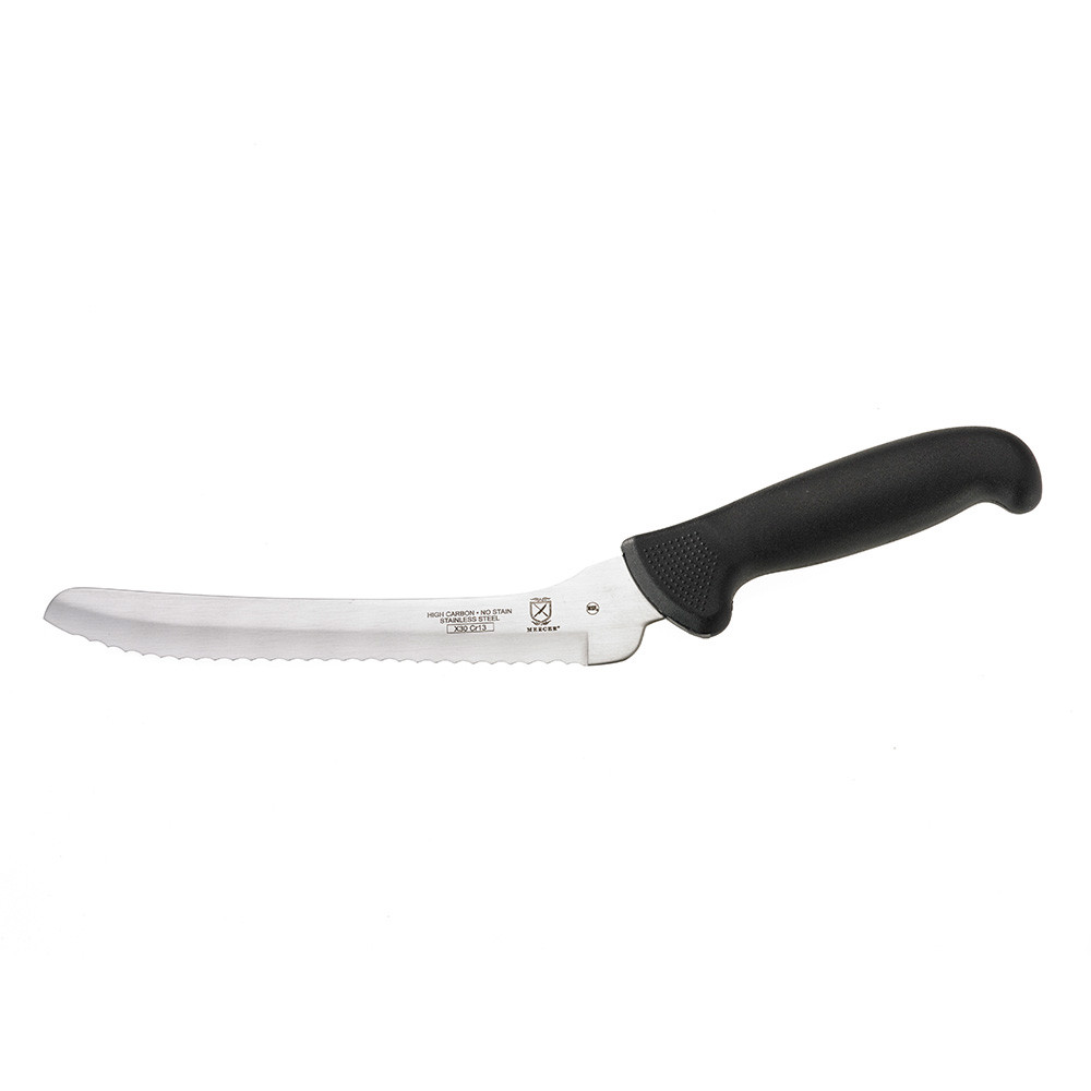 Mercer Culinary M18135BK Ultimate White Bread Knife, 8", Wavy Edge