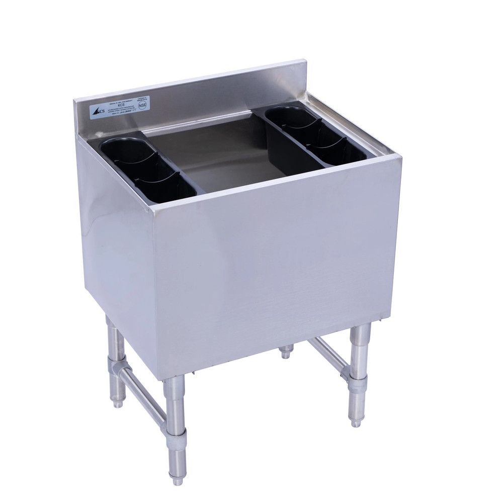 KCS KCSIB1824CPT Stainless Steel Underbar Ice Bin with 7Circuit Cold
