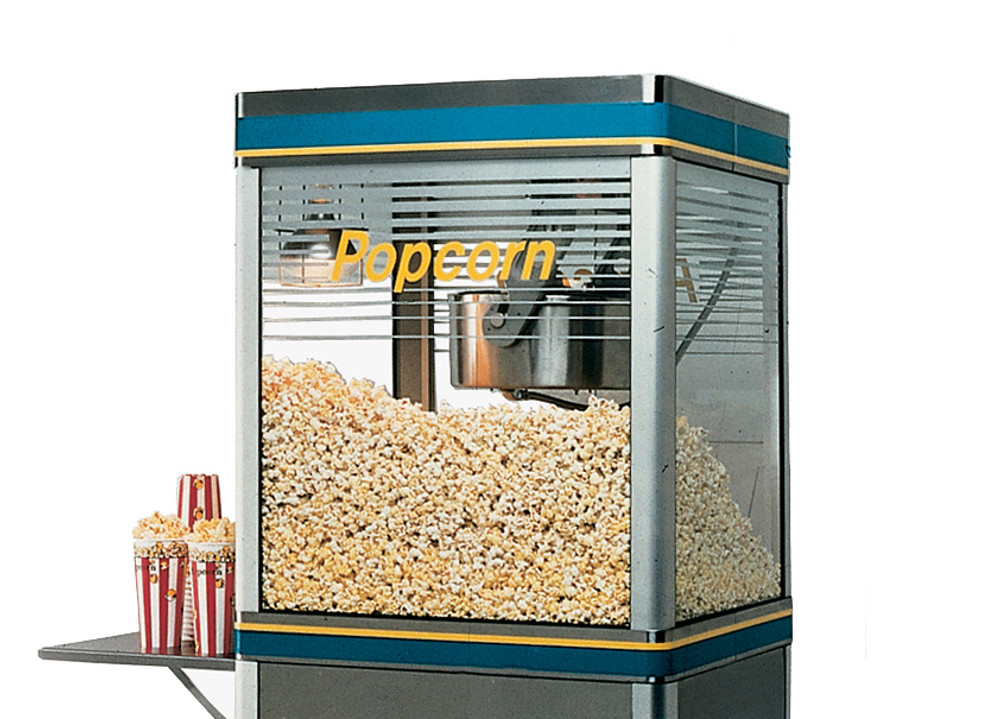 Galaxy 4 oz. Black Popcorn Machine / Popper - 120V