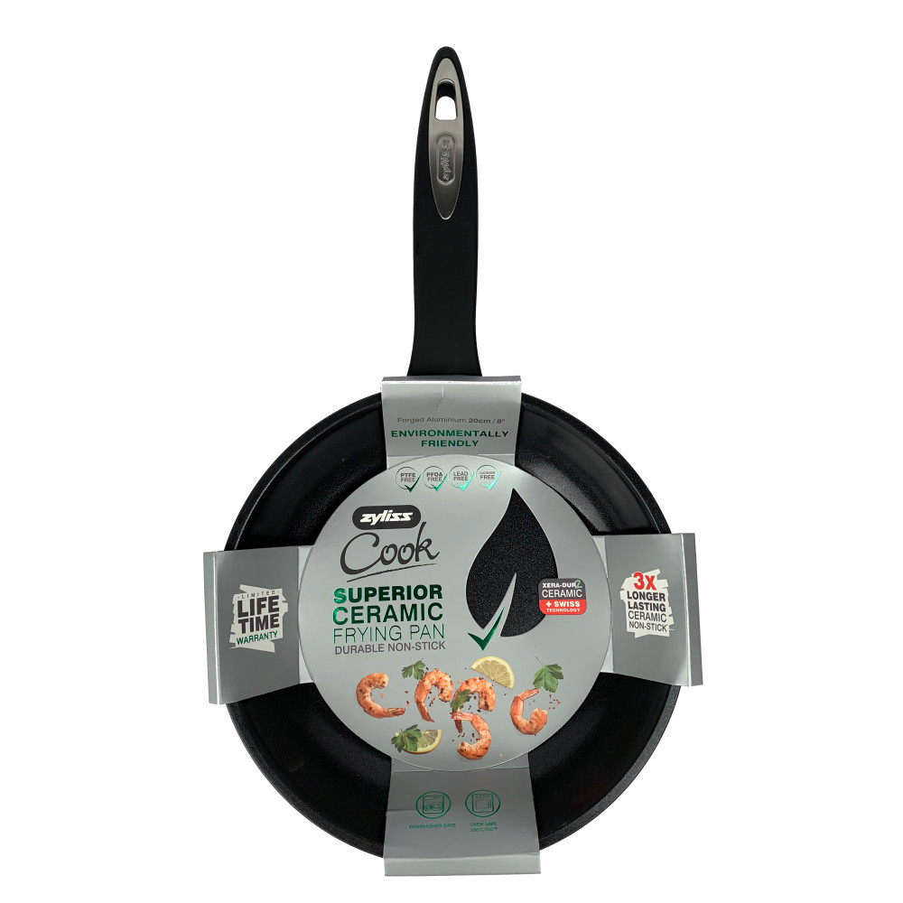 Zyliss E980156U 8 in. Superior Ceramic, Dishwasher Safe Fry Pan