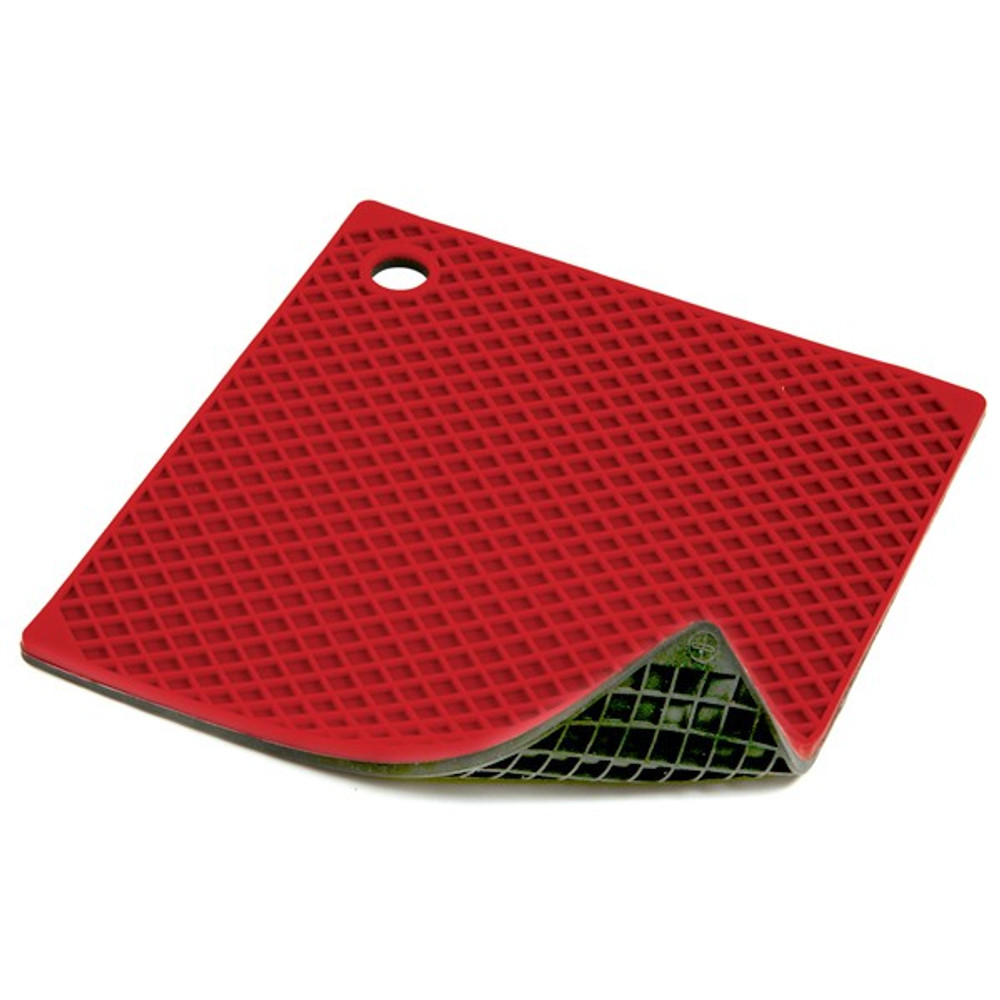 Norpro 403R Silicone Pot Holder/Trivet, Red & Black - Win Depot