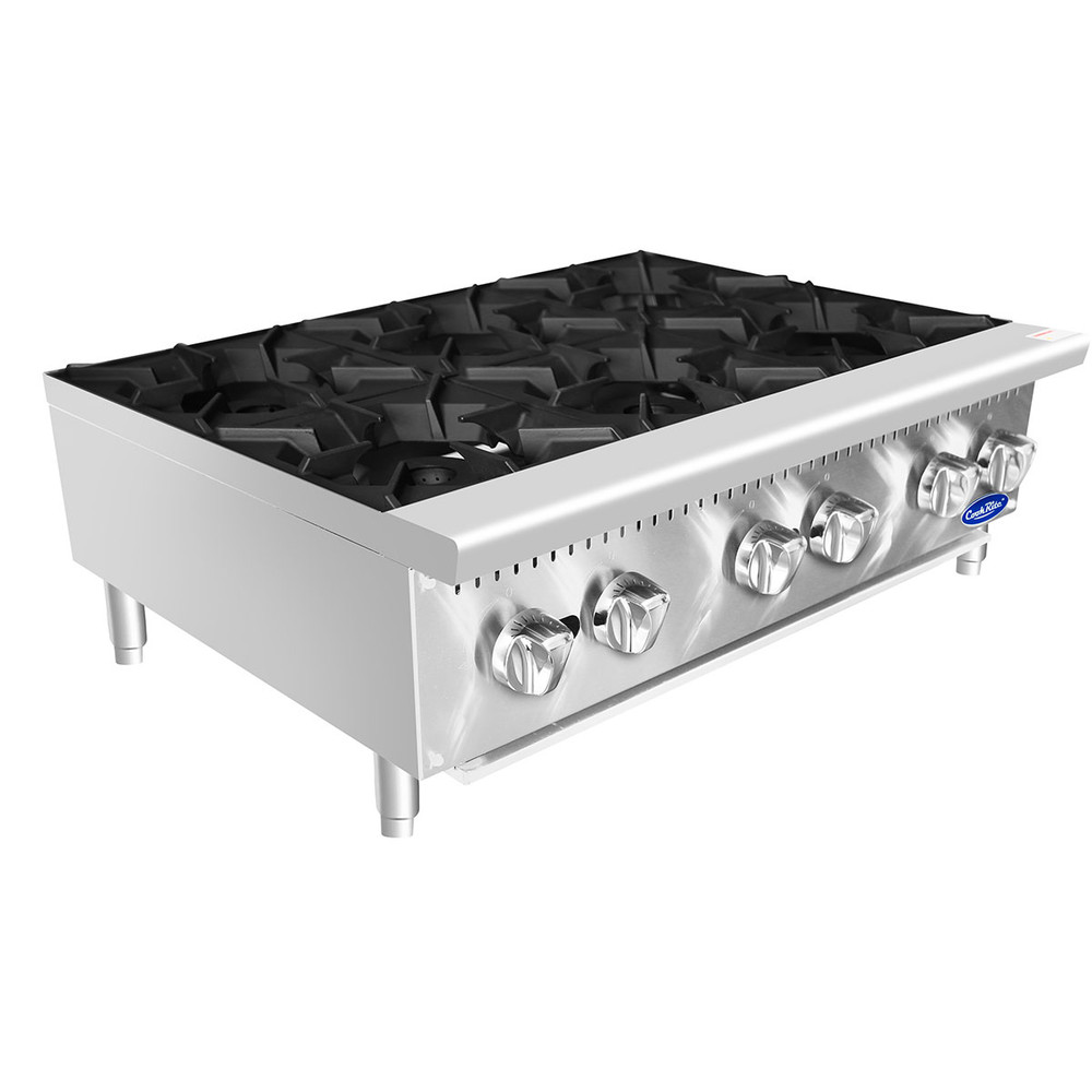 6 Burner Table Top Hot Plate ATHP-36-6 Heavy Duty 36″ Countertop Range