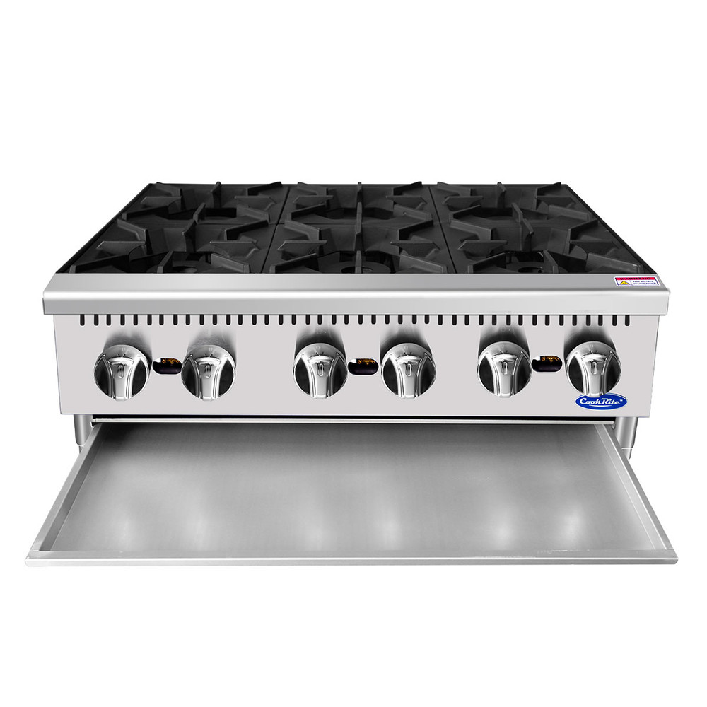 Toastmaster (TMHP6) GAS 6 Burner Countertop Hot Plate, 132,000 BTU