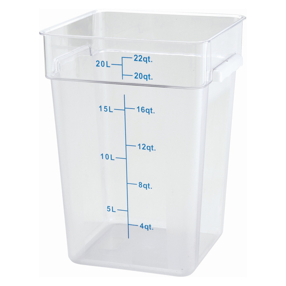 Choice 2 Qt. Clear Square Polycarbonate Food Storage Container