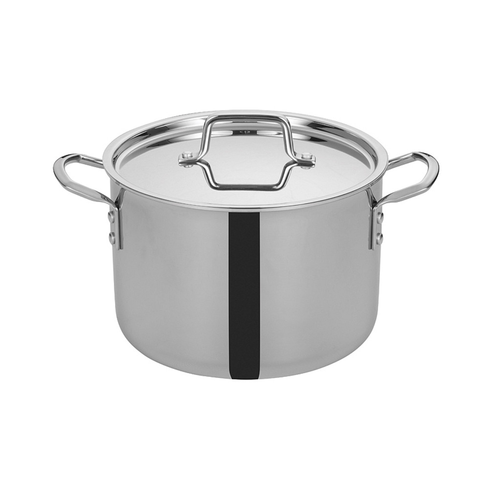 8 Qt Stainless Steel Stock Pot w/Cover