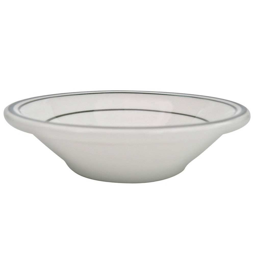 CAC GS-32 3.5 oz. American White Stoneware Round Fruit Dish - 36