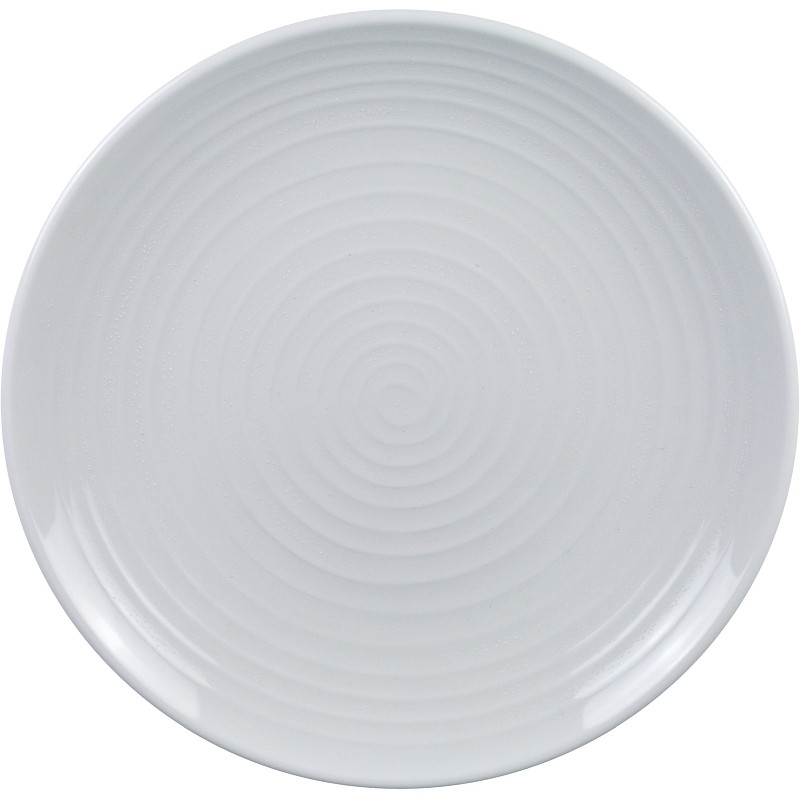 Yanco MD111 10 1/2" Round White Melamine Plate Win Depot