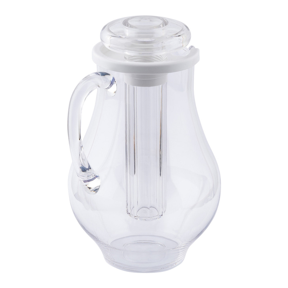 64oz Plastic Water Pitcher With Ice Tube in Plastic Pitchers With Lids